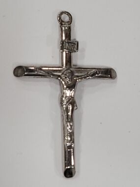 Silver Crucifix Pendant - Classic Religious Necklace